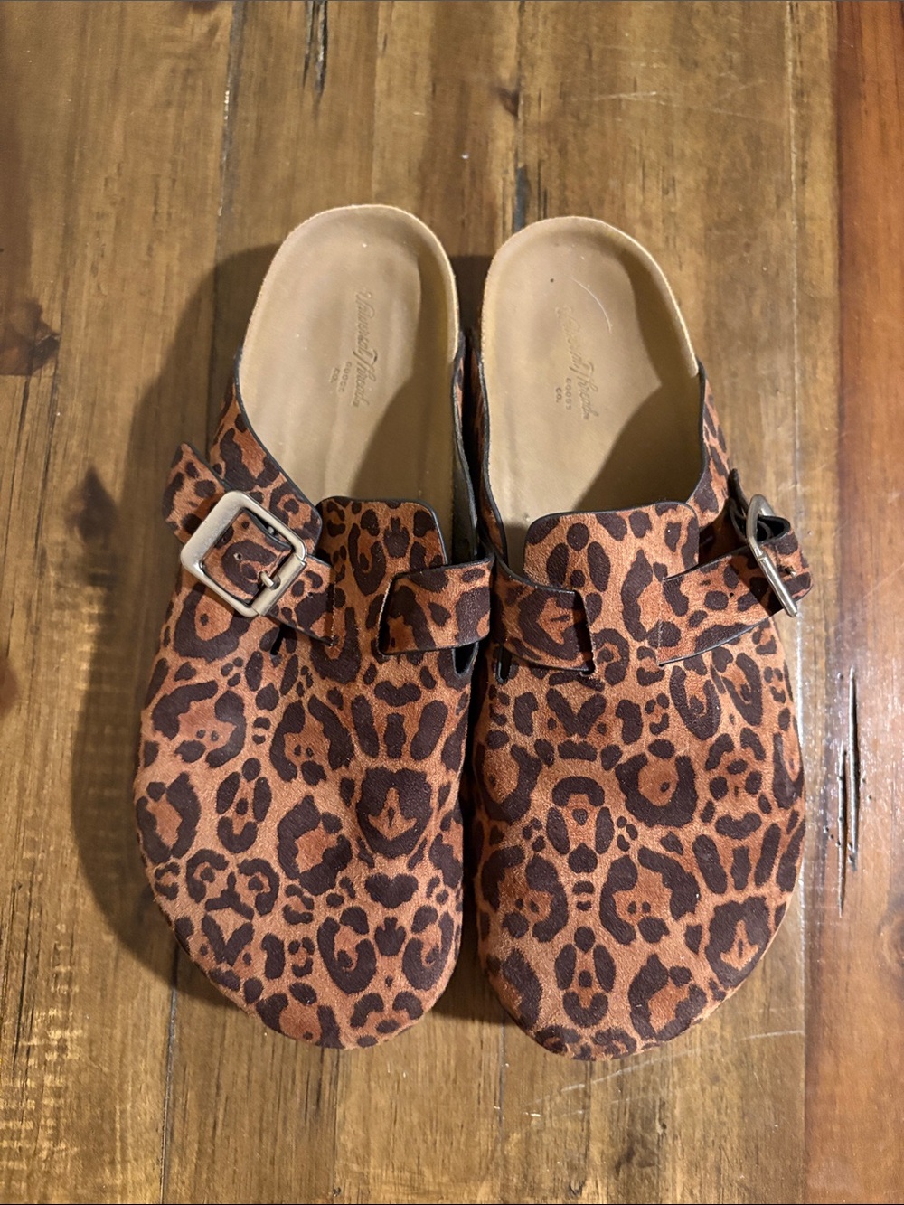 Universal Thread Leopard Print Clog Mules - Brown/Black